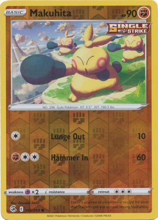Sword & Shield: Fusion Strike: 142/264 - Makuhita - Common Reverse Holo