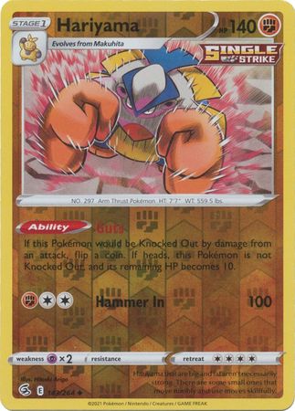 Sword & Shield: Fusion Strike: 143/264 - Hariyama - Uncommon Reverse Holo