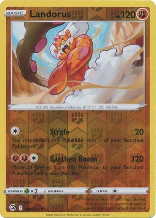 Sword & Shield: Fusion Strike: 148/264 - Landorus - Holo Rare Reverse Holo
