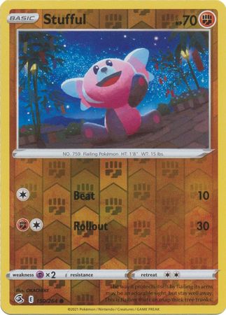 Sword & Shield: Fusion Strike: 150/264 - Stufful - Common Reverse Holo