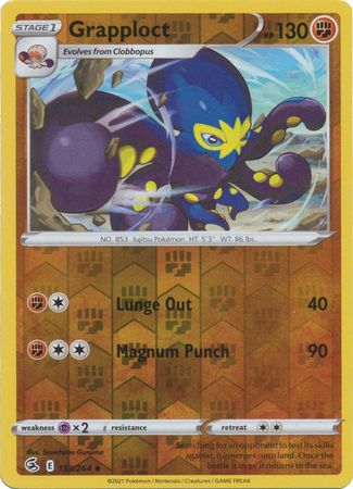 Sword & Shield: Fusion Strike: 153/264 - Grapploct - Uncommon Reverse Holo