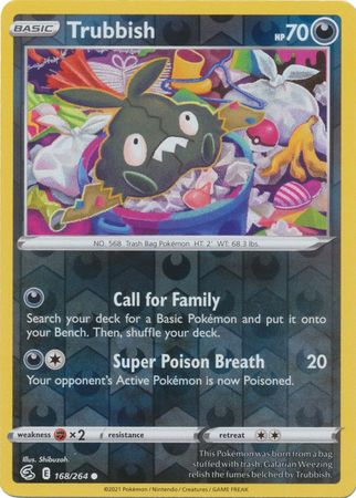 Sword & Shield: Fusion Strike: 168/264 - Trubbish - Common Reverse Holo