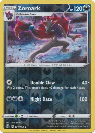 Sword & Shield: Fusion Strike: 171/264 - Zoroark - Uncommon Reverse Holo