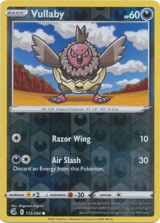Sword & Shield: Fusion Strike: 172/264 - Vullaby - Common Reverse Holo