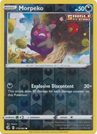 Sword & Shield: Fusion Strike: 179/264 - Morpeko - Common Reverse Holo