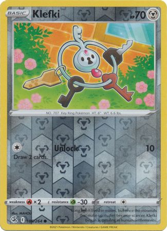 Sword & Shield: Fusion Strike: 186/264 - Klefki - Common Reverse Holo