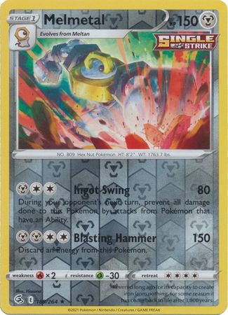 Sword & Shield: Fusion Strike: 189/264 - Melmetal - Holo Rare Reverse Holo