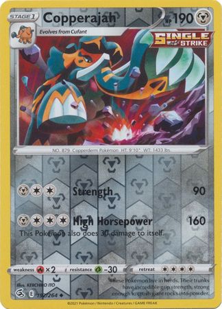 Sword & Shield: Fusion Strike: 192/264 - Copperajah - Uncommon Reverse Holo
