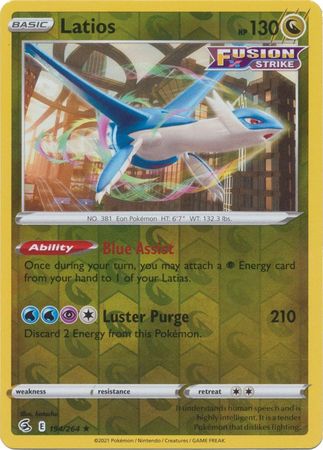 Sword & Shield: Fusion Strike: 194/264 - Latios - Rare Reverse Holo
