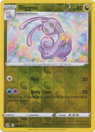 Sword & Shield: Fusion Strike: 196/264 - Sliggoo - Uncommon Reverse Holo