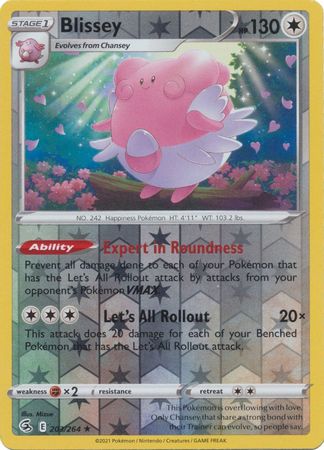 Sword & Shield: Fusion Strike: 203/264 - Blissey - Rare Reverse Holo