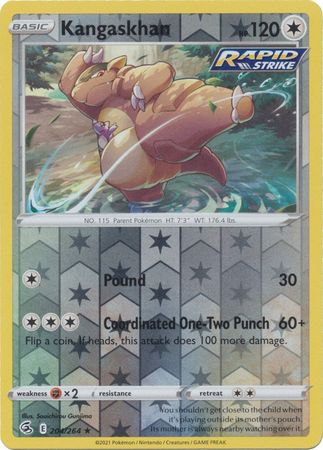 Sword & Shield: Fusion Strike: 204/264 - Kangaskhan - Rare Reverse Holo