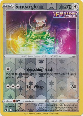 Sword & Shield: Fusion Strike: 209/264 - Smeargle - Common Reverse Holo