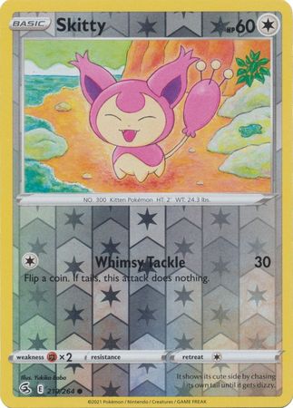 Sword & Shield: Fusion Strike: 210/264 - Skitty - Common Reverse Holo