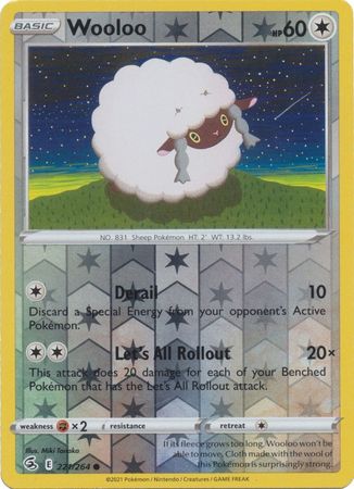 Sword & Shield: Fusion Strike: 221/264 - Wooloo - Common Reverse Holo