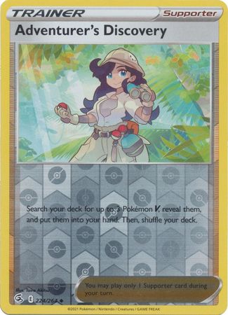Sword & Shield: Fusion Strike: 224/264 - Adventurer's Discovery - Uncommon Reverse Holo