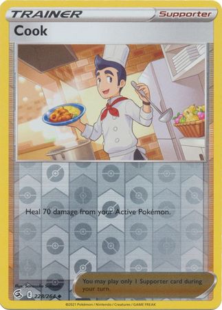 Sword & Shield: Fusion Strike: 228/264 - Cook - Uncommon Reverse Holo