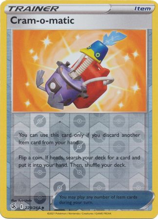Sword & Shield: Fusion Strike: 229/264 - Cram-o-matic - Uncommon Reverse Holo