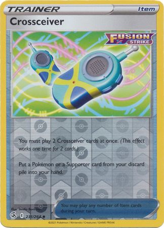 Sword & Shield: Fusion Strike: 231/264 - Crossceiver - Uncommon Reverse Holo