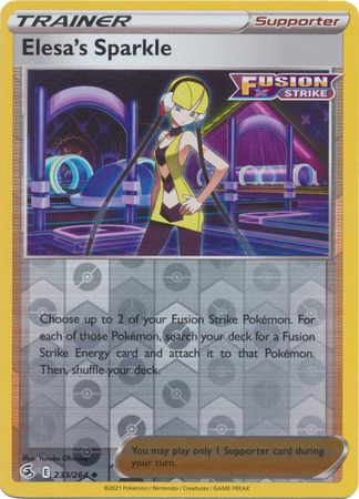 Sword & Shield: Fusion Strike: 233/264 - Elesa's Sparkle - Uncommon Reverse Holo