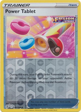 Sword & Shield: Fusion Strike: 236/264 - Power Tablet - Uncommon Reverse Holo