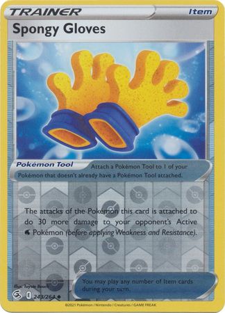 Sword & Shield: Fusion Strike: 243/264 - Spongy Gloves - Uncommon Reverse Holo