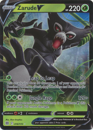 Sword & Shield: Brilliant Stars: 016/172 - Zarude V - Ultra Rare