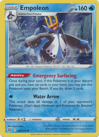 Sword & Shield: Brilliant Stars : 037/172 - Empoleon - Holo Rare