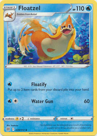 Sword & Shield: Brilliant Stars : 039/172 - Floatzel - Uncommon