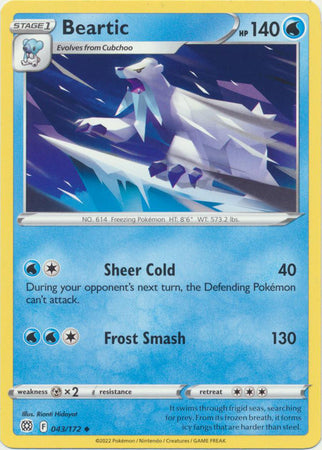 Sword & Shield: Brilliant Stars : 043/172 - Beartic - Uncommon
