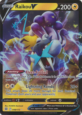 Sword & Shield: Brilliant Stars :  048/172 - Raikou V - Ultra Rare