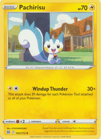 Sword & Shield: Brilliant Stars : 052/172 - Pachirisu - Uncommon