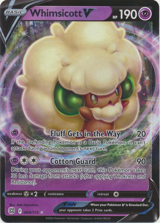 Sword & Shield: Brilliant Stars:   064/172 -Whimsicott V - Ultra Rare