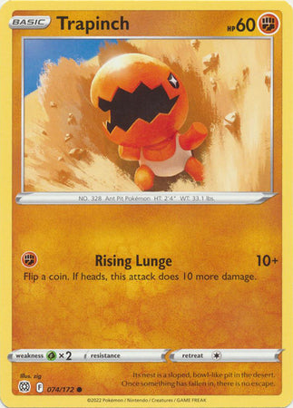Sword & Shield: Brilliant Stars:074/172 - Trapinch -  Common