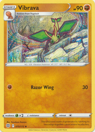 Sword & Shield: Brilliant Stars: 075/172 - Vibrava - Uncommon