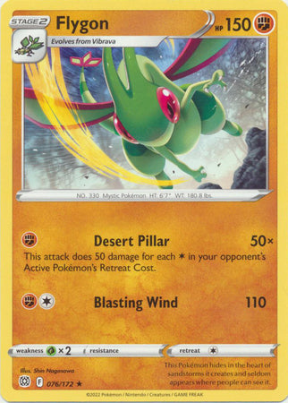 Sword & Shield: Brilliant Stars : 076/172 - Flygon - Rare