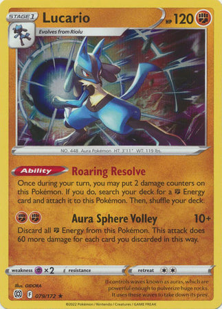 Sword & Shield: Brilliant Stars : 079/172 - Lucario - Holo Rare
