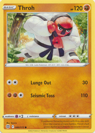 Sword & Shield: Brilliant Stars: 080/172 -Throh - Common