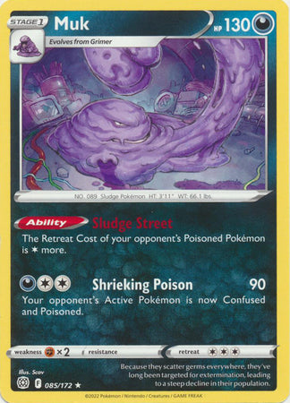 Sword & Shield: Brilliant Stars :  085/172 - Muk -Rare