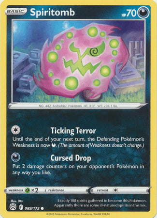 Sword & Shield: Brilliant Stars : 089/172 -  Spiritomb - Common