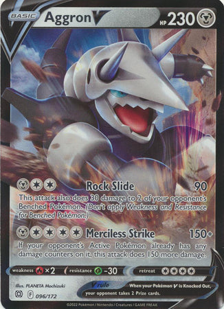 Sword & Shield: Brilliant Stars : 096/172 - Aggron V - Ultra Rare