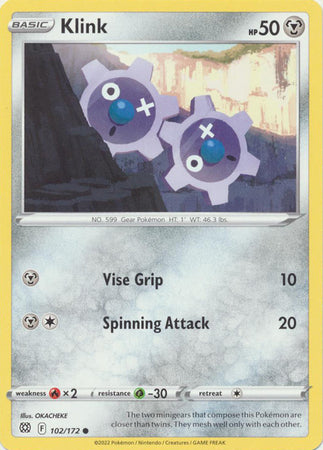 Sword & Shield: Brilliant Stars : 102/172 - Klink - Common