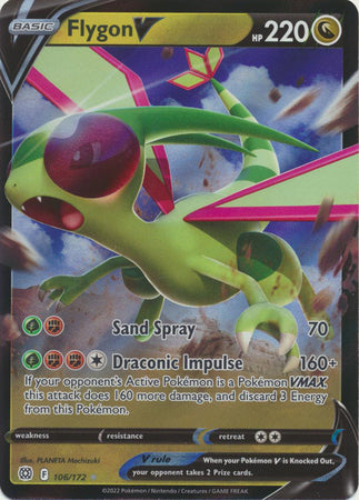 Sword & Shield: Brilliant Stars : 106/172 - Flygon V - Ultra Rare