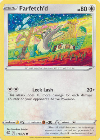 Sword & Shield: Brilliant Stars : 115/172 - Farfetch'd - Common