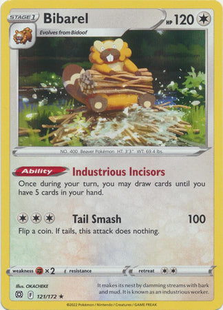 Sword & Shield: Brilliant Stars : 121/172 - Bibarel - Holo Rare