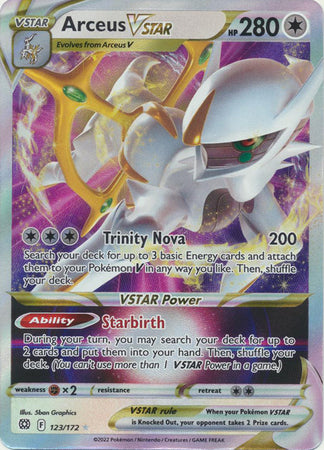 Sword & Shield: Brilliant Stars : 123/172 - Arceus VSTAR - Ultra Rare