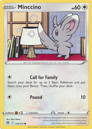 Sword & Shield: Brilliant Stars : 124/172 - Minccino - Common