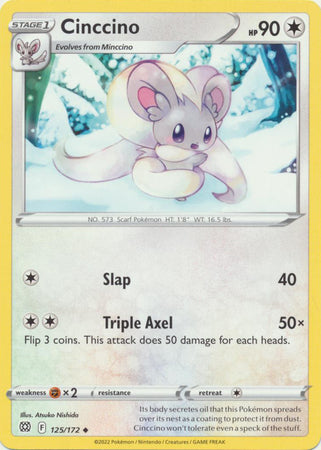 Sword & Shield: Brilliant Stars : 125/172 - Cinccino - Uncommon