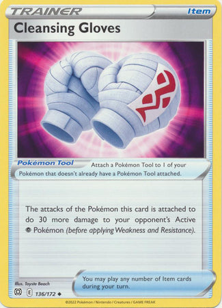 Sword & Shield: Brilliant Stars : 136/172 - Cleansing Gloves - Uncommon