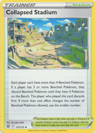 Sword & Shield: Brilliant Stars : 137/172 - Collapsed Stadium - Uncommon